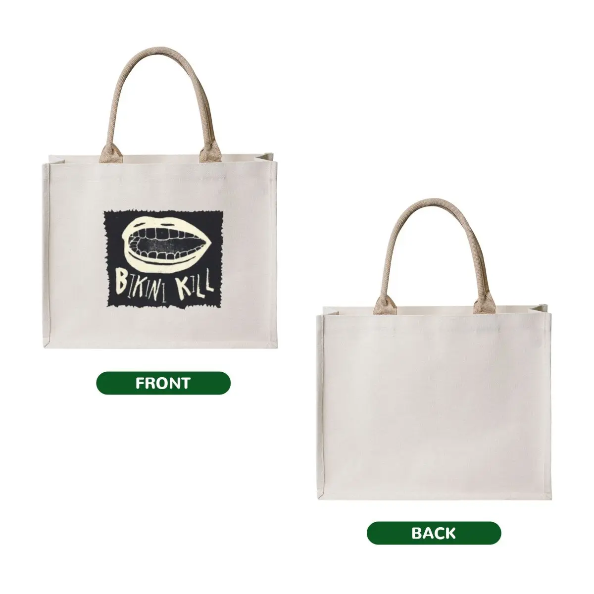 Bikini Kill Tote Bag reusable shopping bags canvas tote hand bag ladies