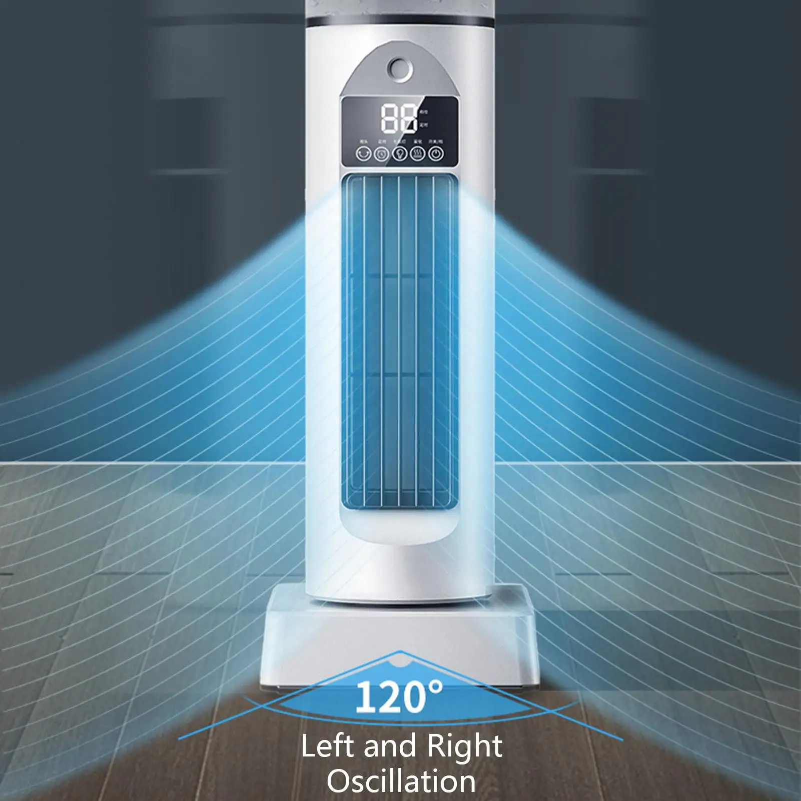 Tower Fan Remote Control With Timer Evaporative Bladeless Cooling Tower Fan For Home Bedroom Living Room Kitchen Study Office