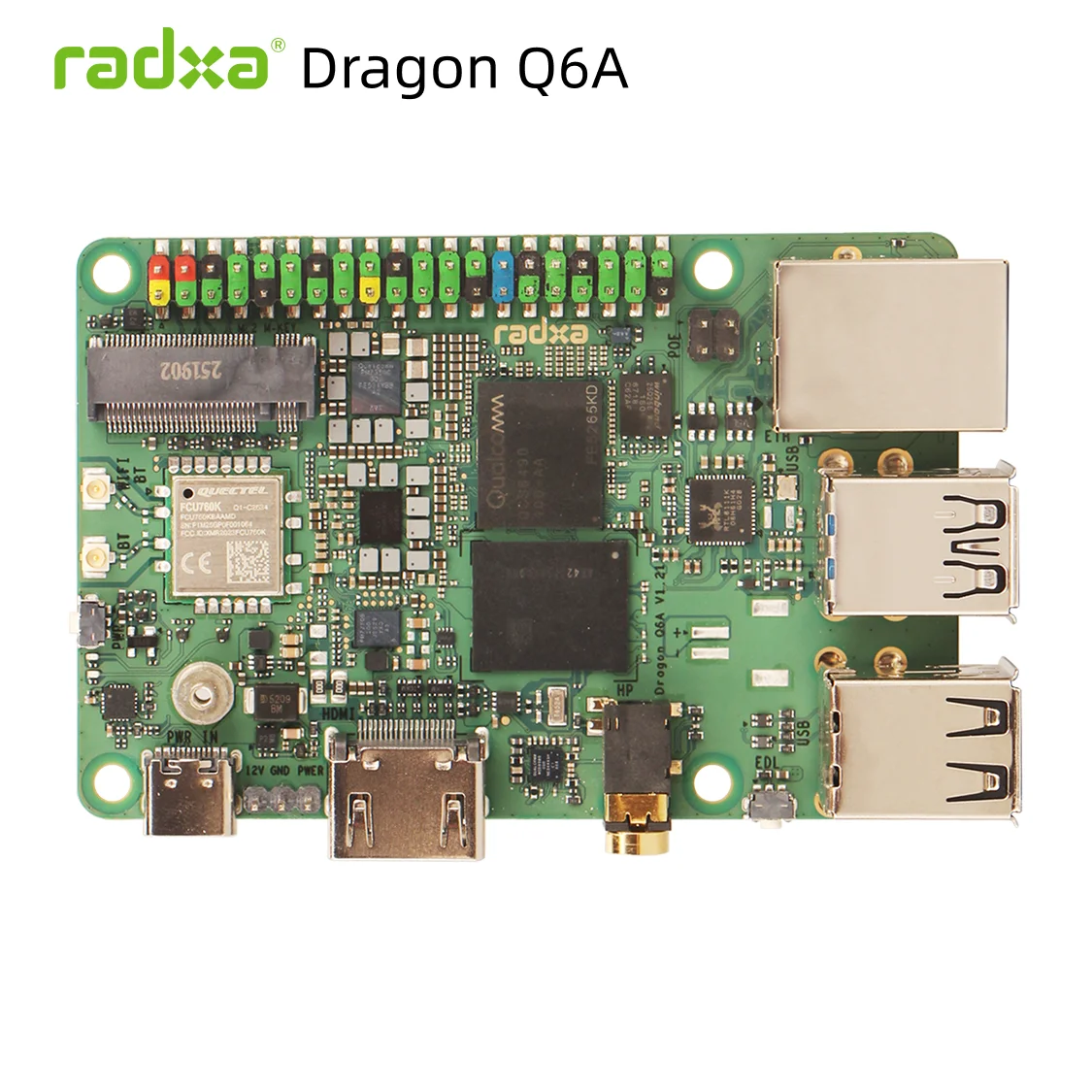 Radxa Dragon Q6A: Qualcomm QCS6490 Edge AI Solution, 12-ядерная производительность, память LPDDR5, восьмиядерный процессор