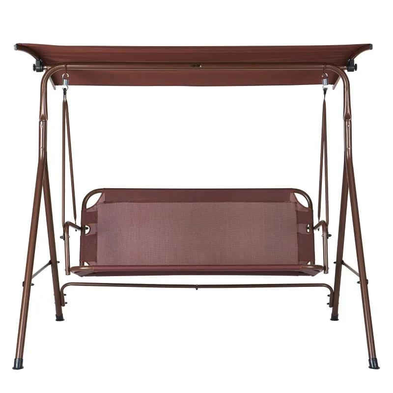 

Alloy Steel Chair Porch Swing, Brown