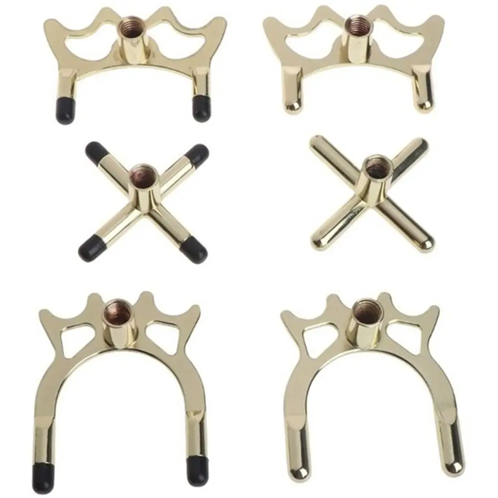 Billiard Accessory Anti-slip Antlers Metal Cross Billiard Holder Rod Rack Cue Pole Holder Bridge Head