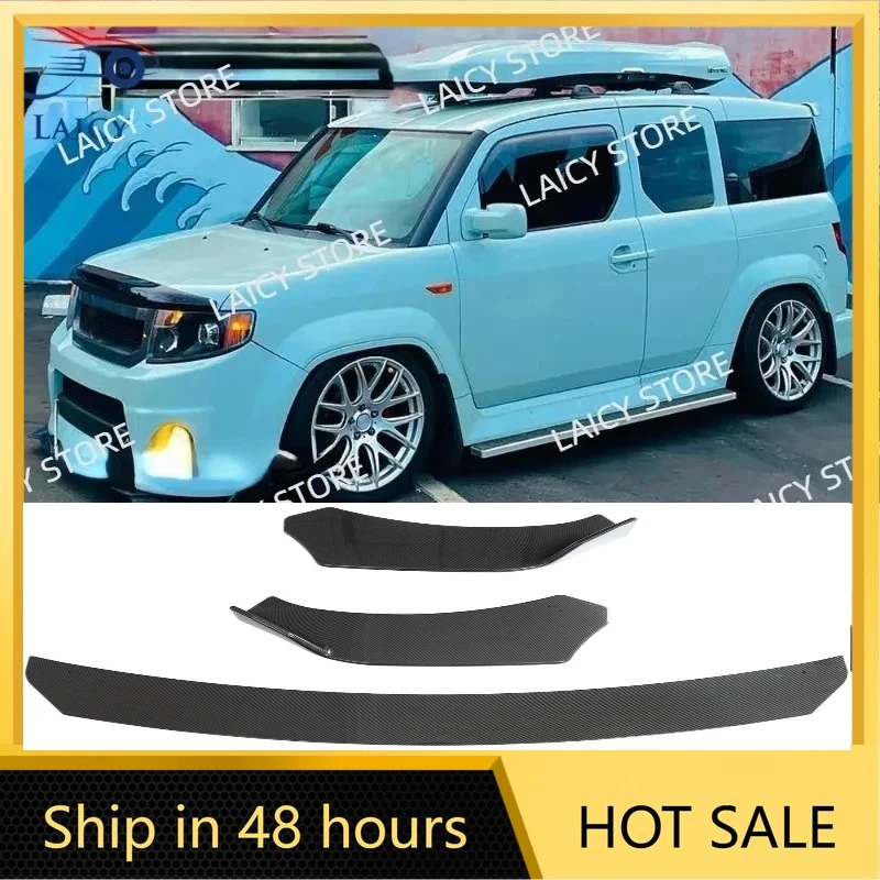

LAICY Car Front Bumper Lip For H0nda Element Chin Spoiler Splitter Body Kit Guard Deflector Lips Covers Black