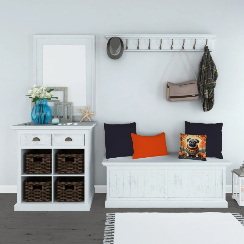 Poduszka dekoracyjna w kształcie mopsa - pluszowa, miękka, wygodna, nadająca się do prania w pralce, wodoodporna i trwała, idealna na sofę lub łóżko.