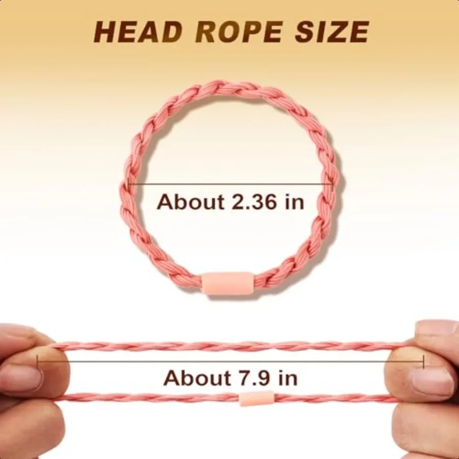 48 pçs boho laços de cabelo elásticos pulseiras de laço de cabelo para mulheres laços de cabelo bonitos sem danos suportes de rabo de cavalo para meninas com grosso e t