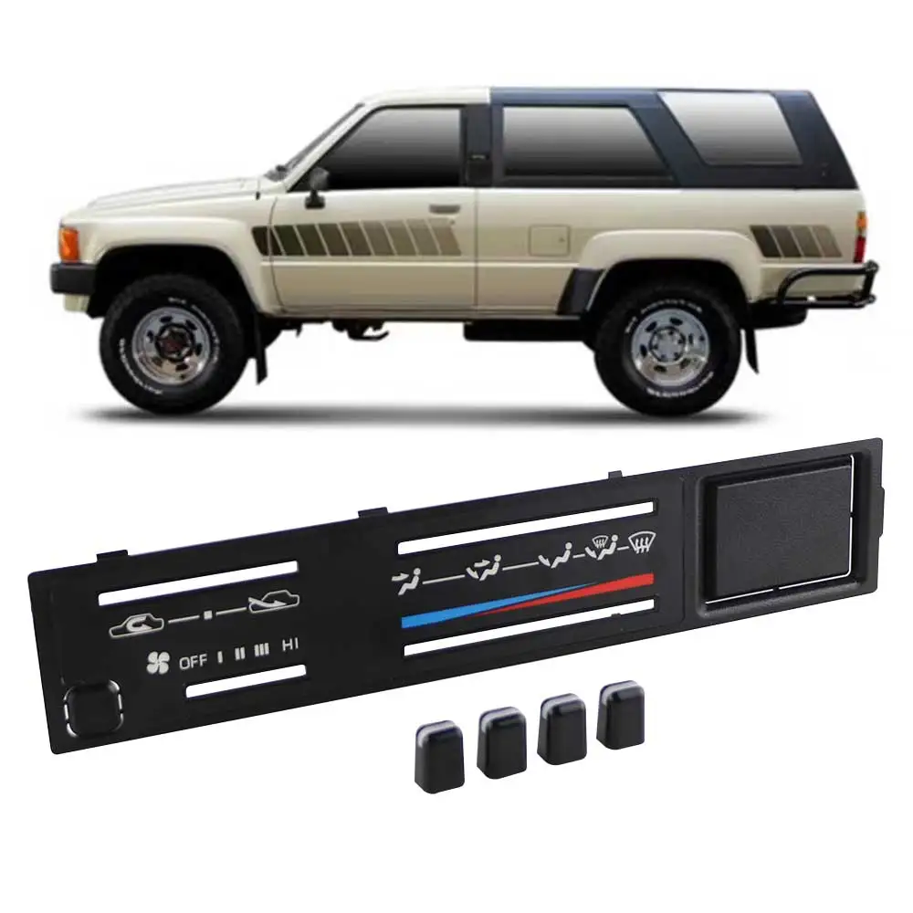 AC Panel for Toyota 4Runner 1988 1987 1986 1985 1984 Pickup Air Heater Climate Control Faceplate With 4 Knobs OE:55519-89143