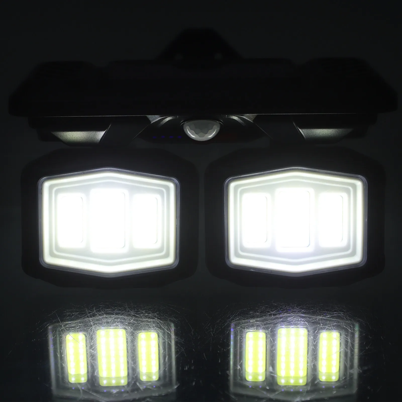

108 LED Solar Wall Lights Outdoor 3-Head Foldable Motion Sensing Induction Lamp Solar Powered Garden Courtyard Pathway Security