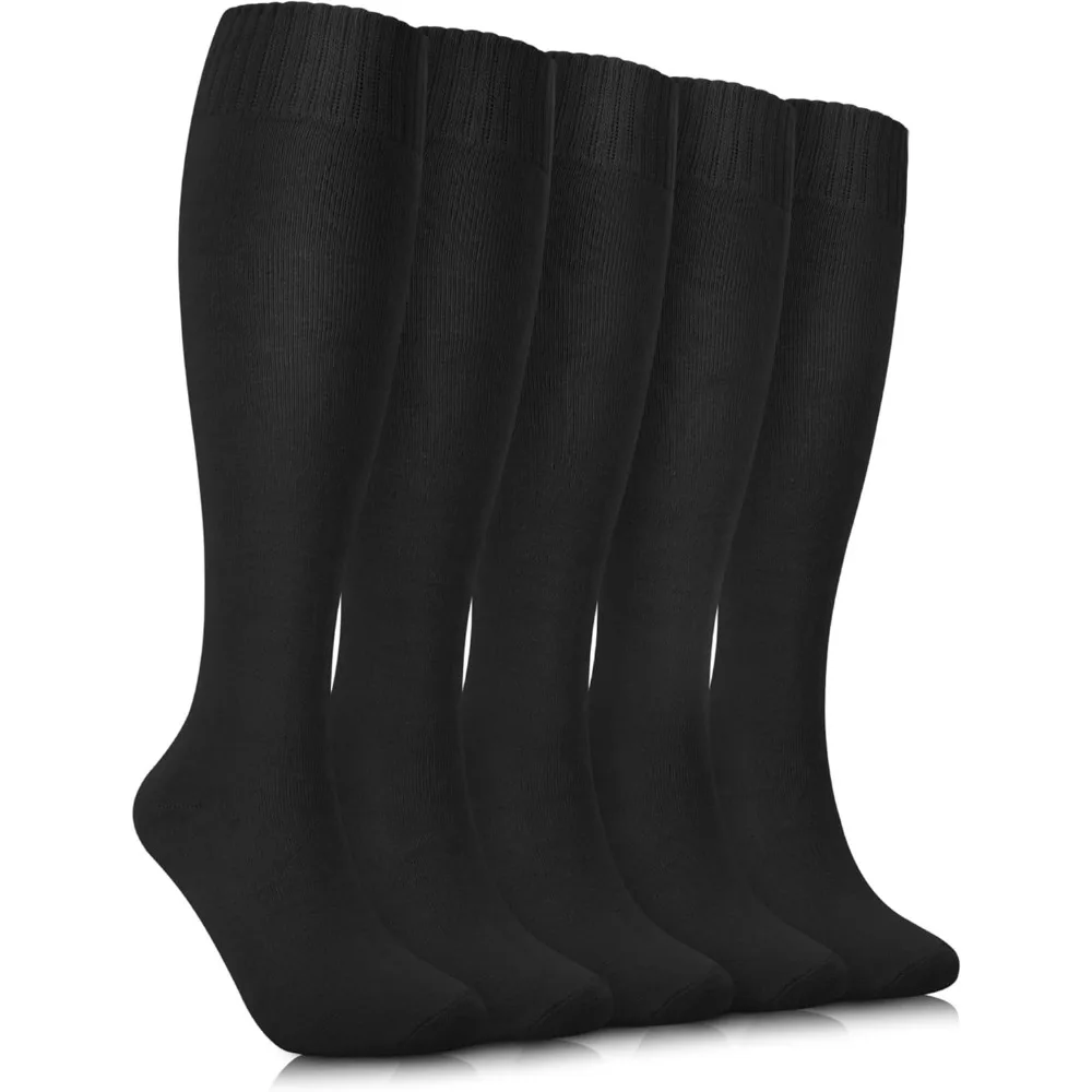 

Теплые гольфы для женщин, 5 пар, терможенские хлопковые длинные повседневные толстые зимние подарочные носки для пеших прогулок, катания на лыжах