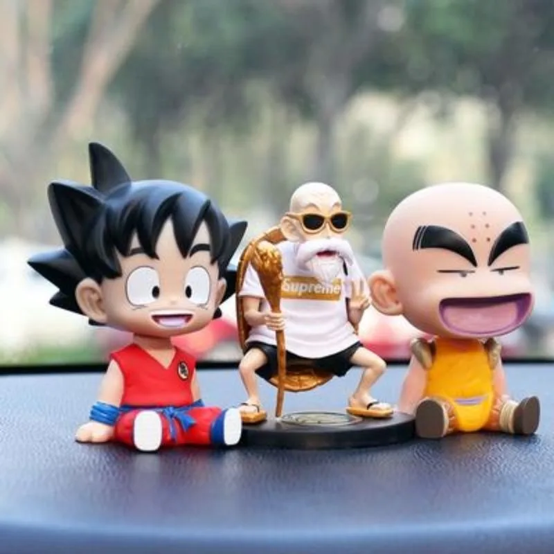 New Dragon Ball Son Goku Maestro Muten Creative Cartoon Car Bobblehead Ornament Personalized Anime Movie Car Interior Decoration