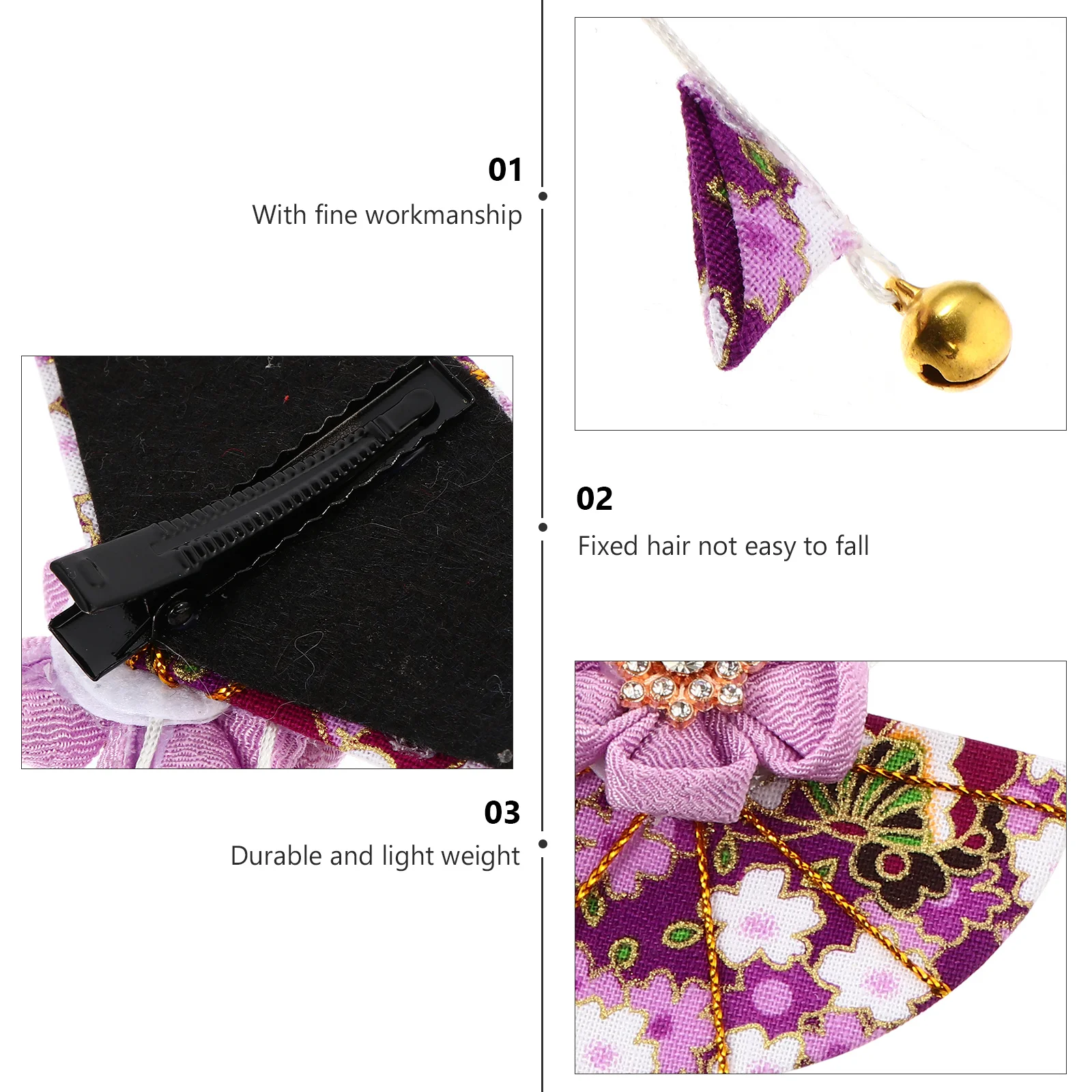 

Аксессуары для кисточек, зажим с цветочным принтом, кимоно в японском стиле, галстук с цветком, маленькие зажимы для кисточек из сплава для женщин и невесты