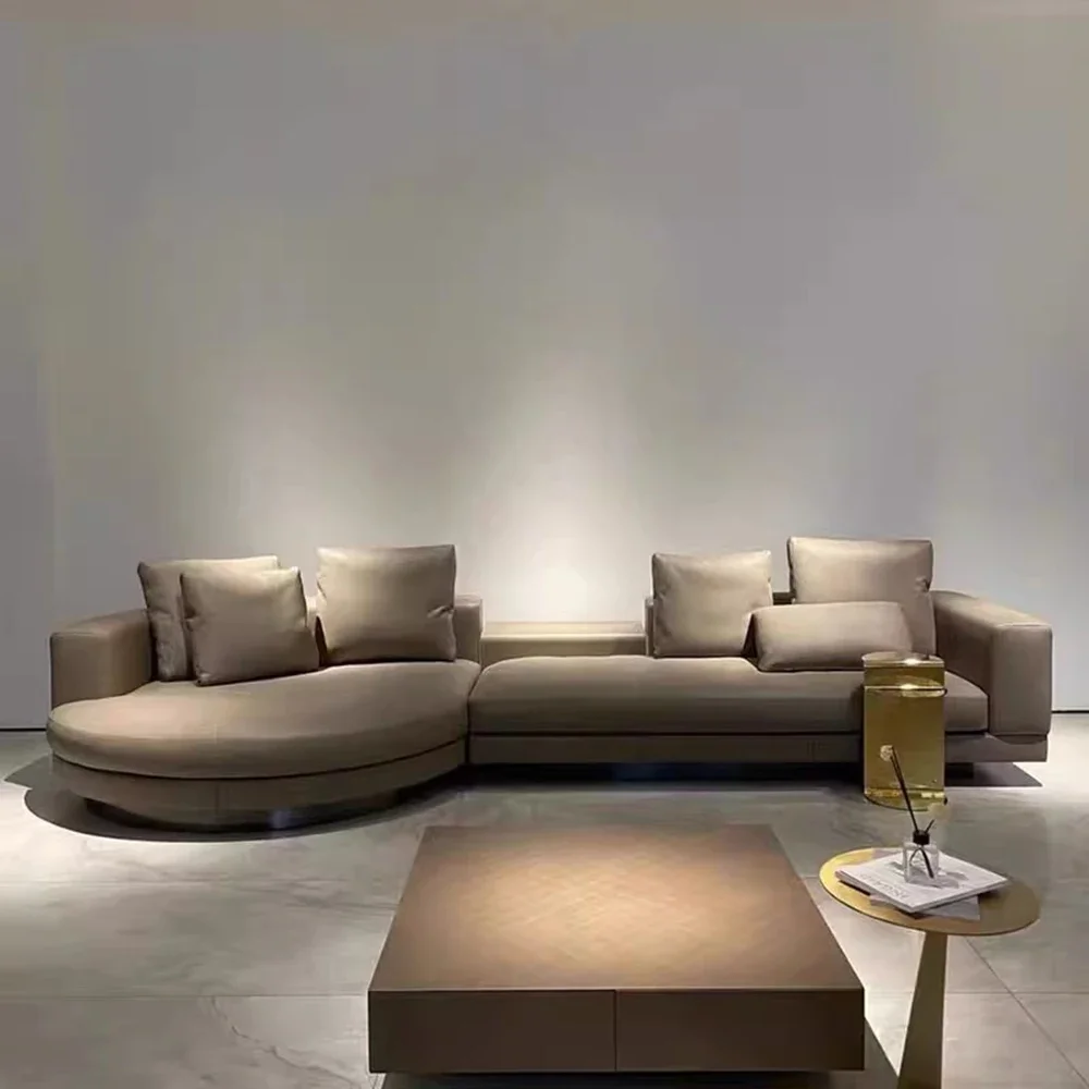 غرفة نوم طقم أريكة إيطالي أثاث غرفة المعيشة حديقة الأرائك الحديثة سرير كسول الزاوية Divani Soggiorno Wohnzimmer الأرائك #3