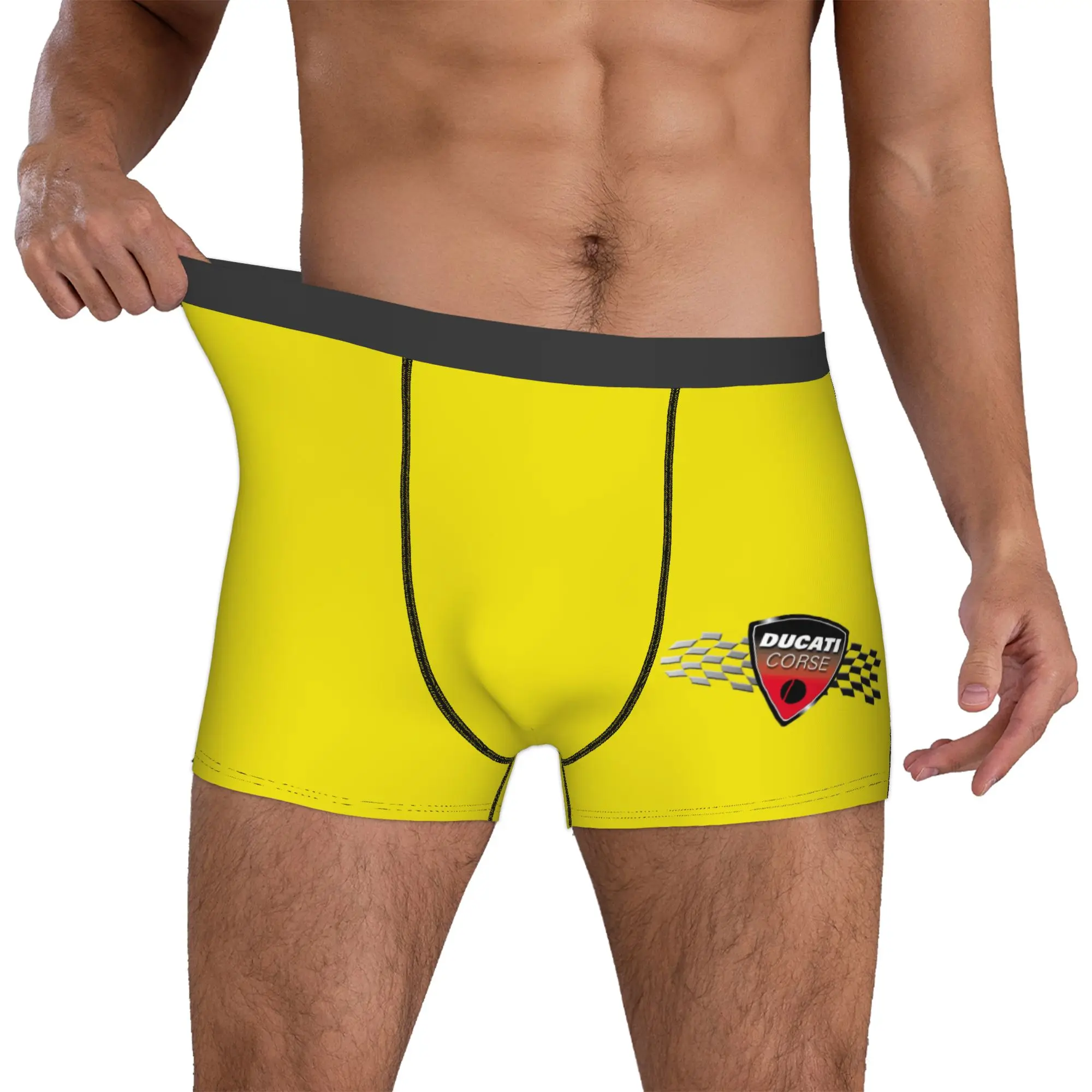 

Custom Motorcycle Racing Underwear Men Printed Ducatis Boxer Briefs Shorts Panties Soft Underpants