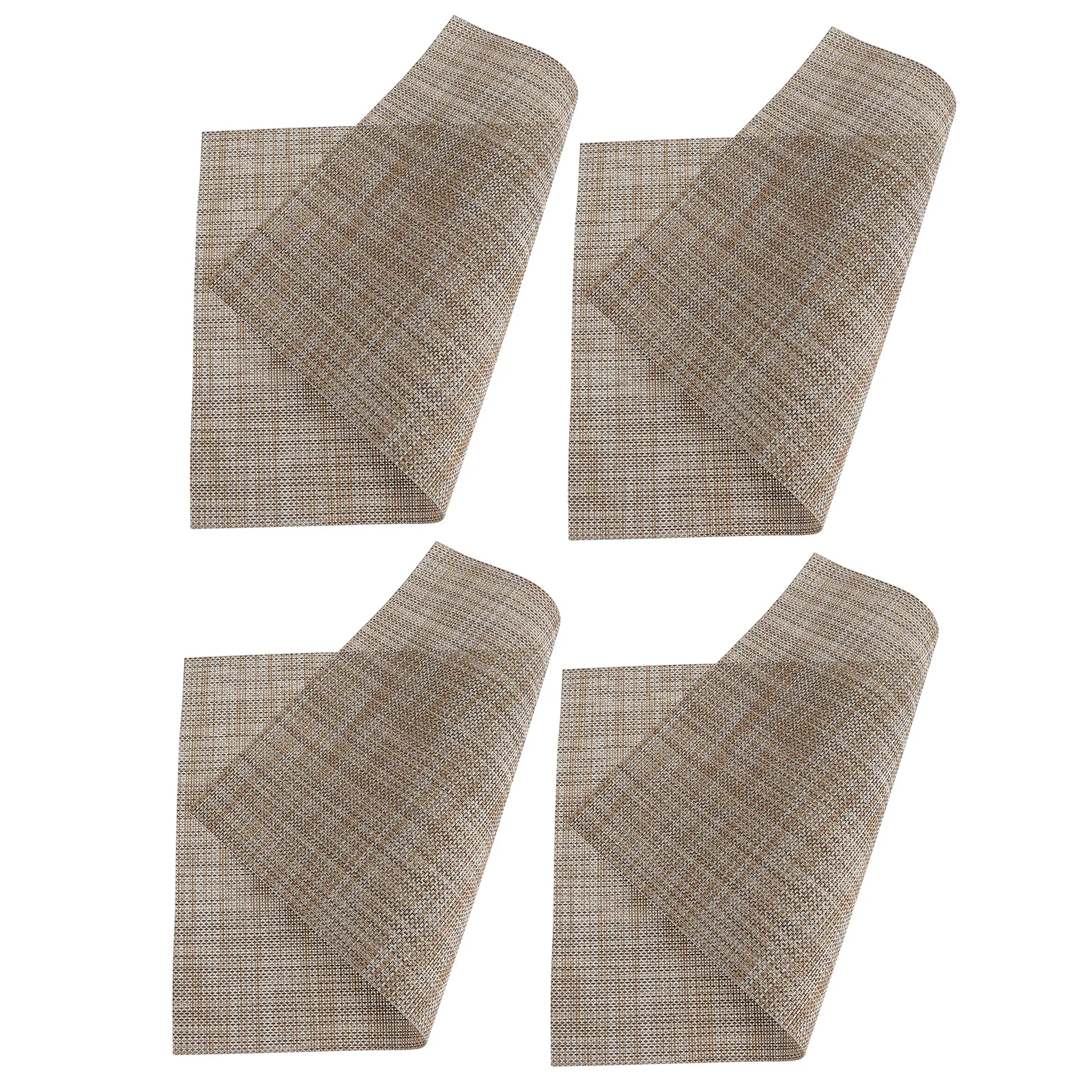 

4Pcs Table Placemats Japanese Style PVC Insulated Placemat Waterproof Non-Slip Heat Insulation Placemat for Dining Table Home