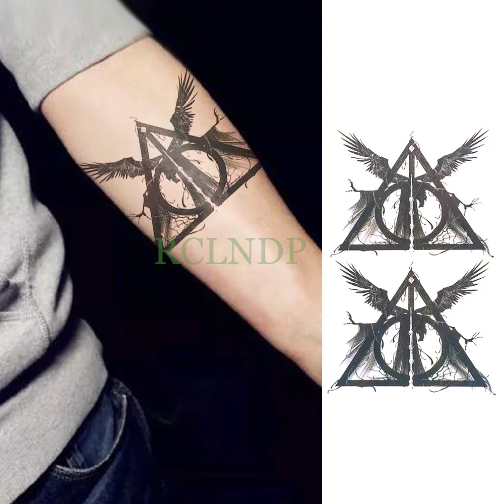 Waterproof Temporary Tattoo Sticker Scorpion Fly birds dark clouds fake tatto flash tatoo tatouage temporaire for women men girl - view 5