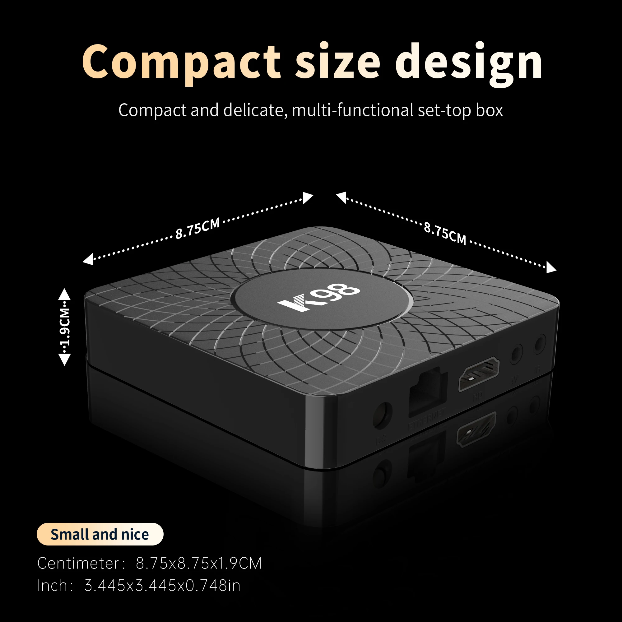 2025 K98 TV Stick Android14.0 TV Box HDR RK3518 Wifi BT5.0 تلفاز ذكي 2.4G 5G 4K HD صندوق تلفاز ذكي صوت عن بعد مجموعة صندوق علوي