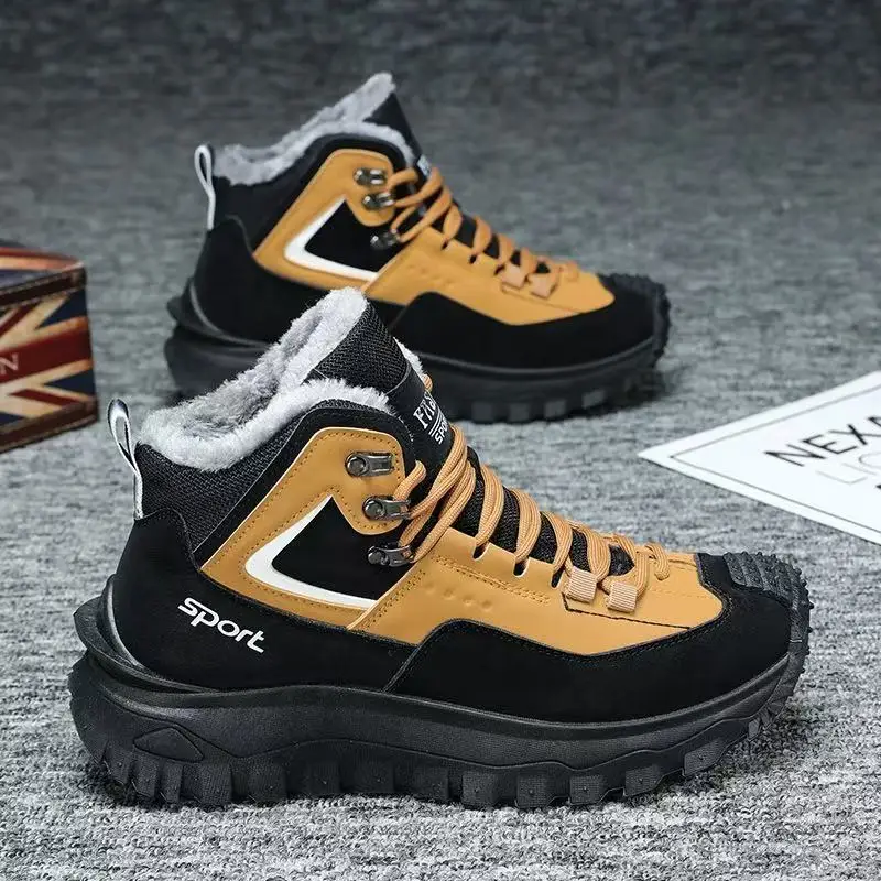 Męskie sneakersy rozmiar 48, modne skórzane buty casual, botki męskie, antypoślizgowe, odporne na ścieranie buty do wspinaczki, męskie tenisówki.