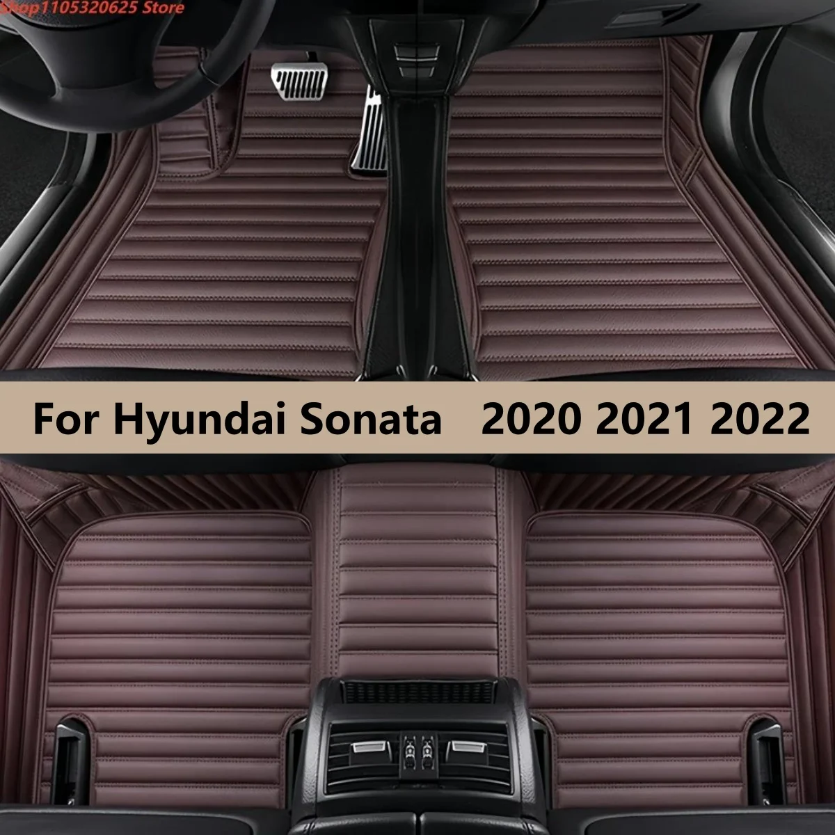 

Автомобильные коврики на заказ для Hyundai Sonata 2020 2021 2022, аксессуары для интерьера, искусственная кожа