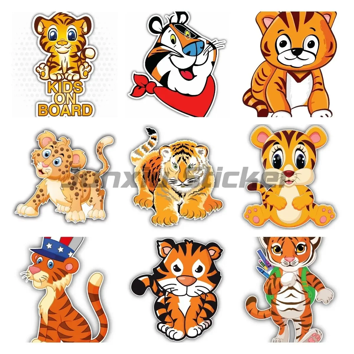 

Моделирование тигра, наклейки для автомобиля, стены, спальни, окна, детский автомобиль, фургон, ноутбук, виниловая наклейка