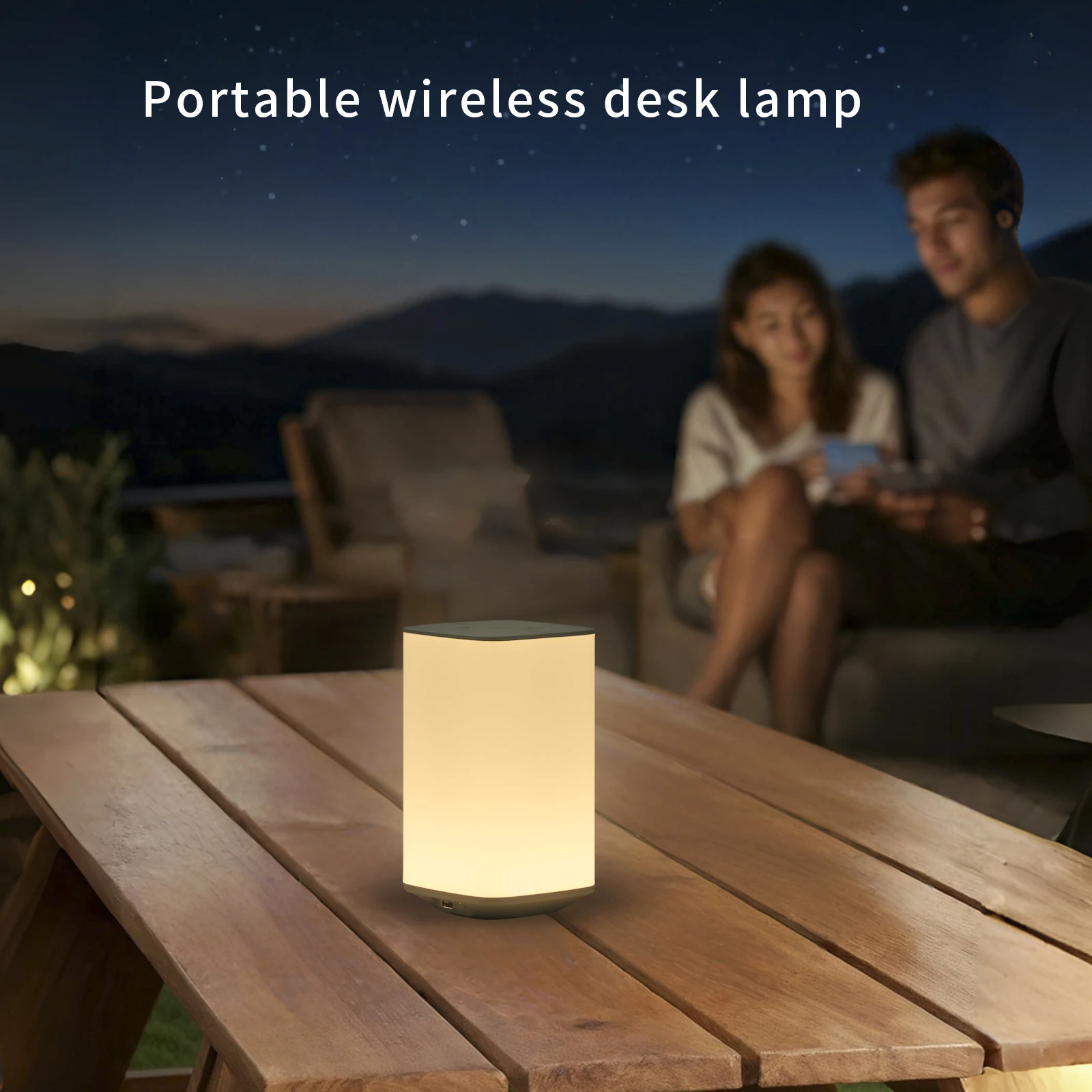 Small Night Light Remote Touch Infinite Dimming USB Charging RGB Ambient Light Timed Bedside Lamp Suitable Bedroom Living Room