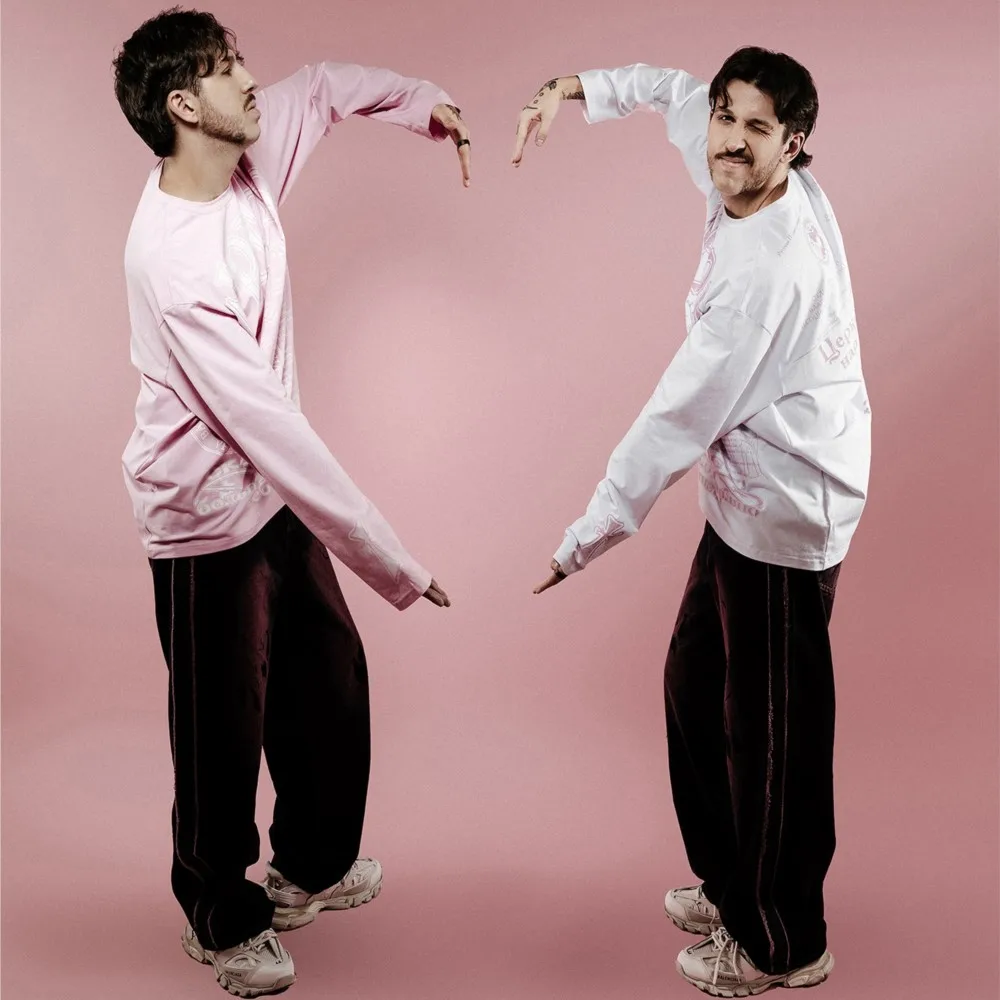 Oversized Men's Clothing Streetwear Трезв Print Autumn Hip Hop Korean Long Sleeve Y2k Top Cotton Graphic Unisex Pink Tshirt Goth image 4