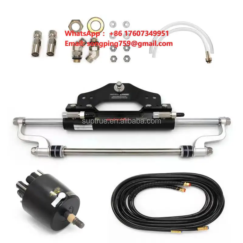 Marine Boat External Engine Steering System Marine Hydraulic Steering System for Dual Engine Twin 250HP Outboard Kayak