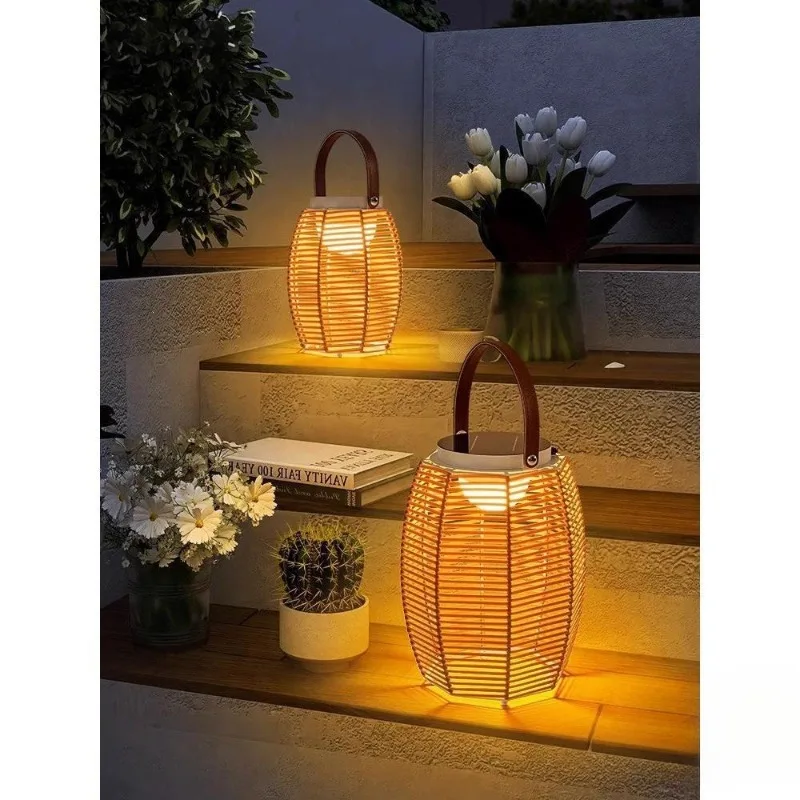 

Movable outdoor waterproof solar energy, grass villa garden terrace, decorative atmosphere portable