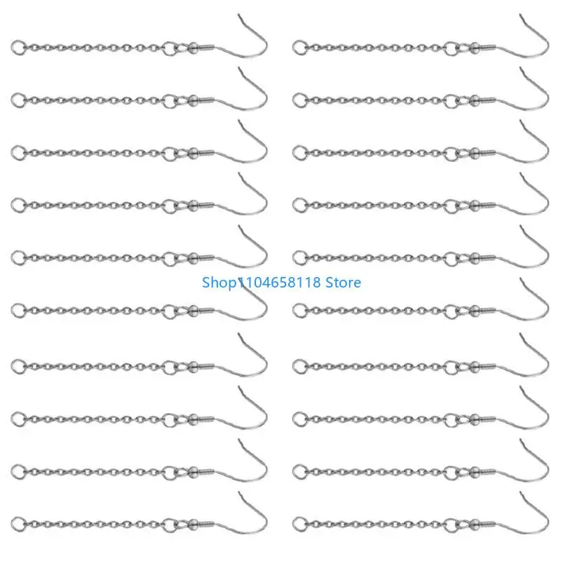 

Set of 20 Versatile Jewelry Extender Lobster Clasp Connnector Tail Chain Ear Hooks Accessories Lengthening Chains