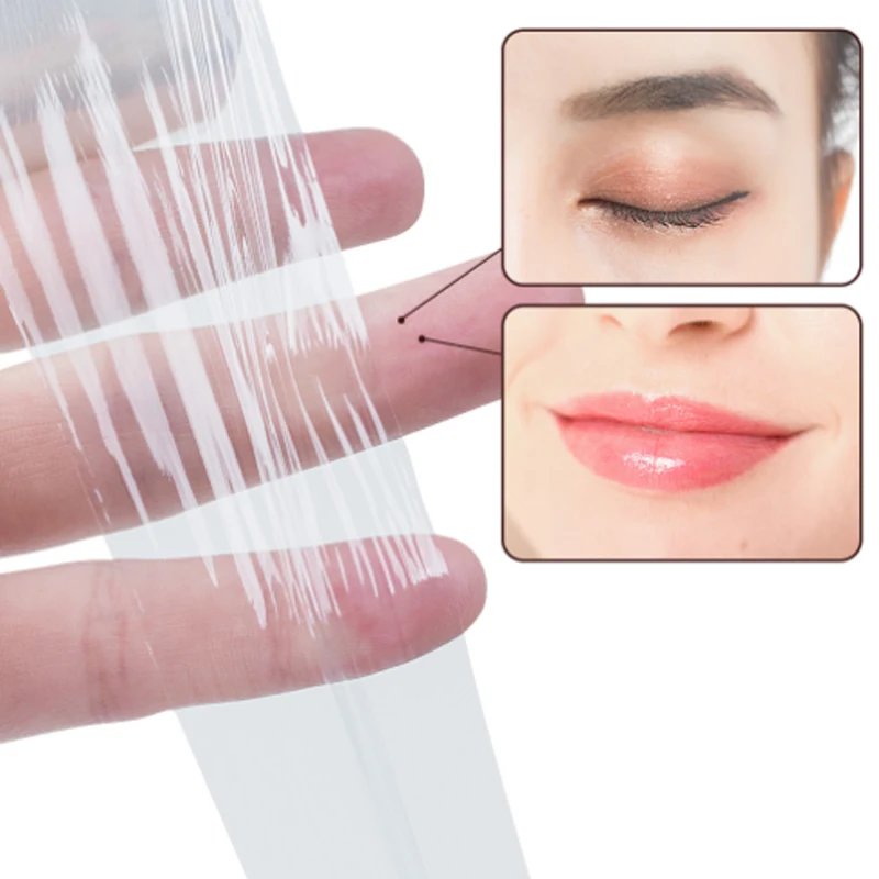 Cnk 42Mm/200M Wimper Plasticfolie Transparante Valse Wimpers Extensie Tool Professionele Ooggebruik Conserveermiddel Mackup Benodigdheden