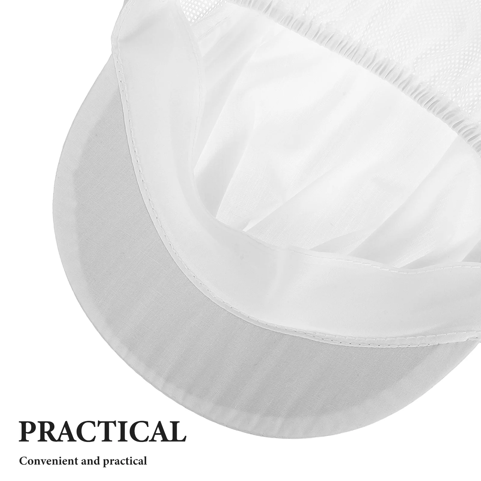Anti-Dust Chef Cap White Lightweight Food Service Hat For Kitchen Restaurant Construction Worker Catering Uniform Clean