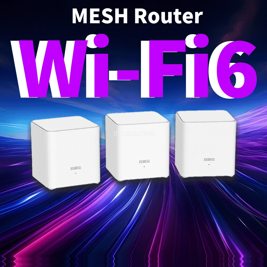 

Tenda EM3 Whole Home Mesh WiFi6 AX1500 Router Coverage Gigabit Port Wi-Fi6 Wifi Extender Long Range Access Point Repeater