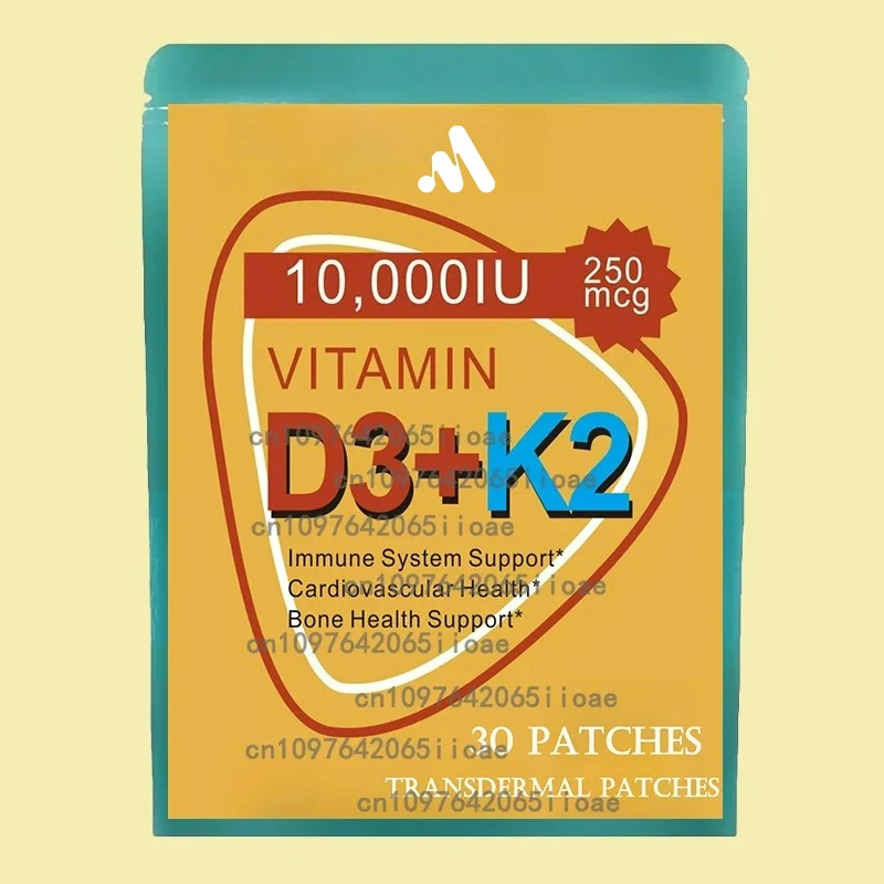 

30 пластырей Витамин K2 +D3 Трансмические пластыри Премиум-имунитет, здоровье сердца и костей