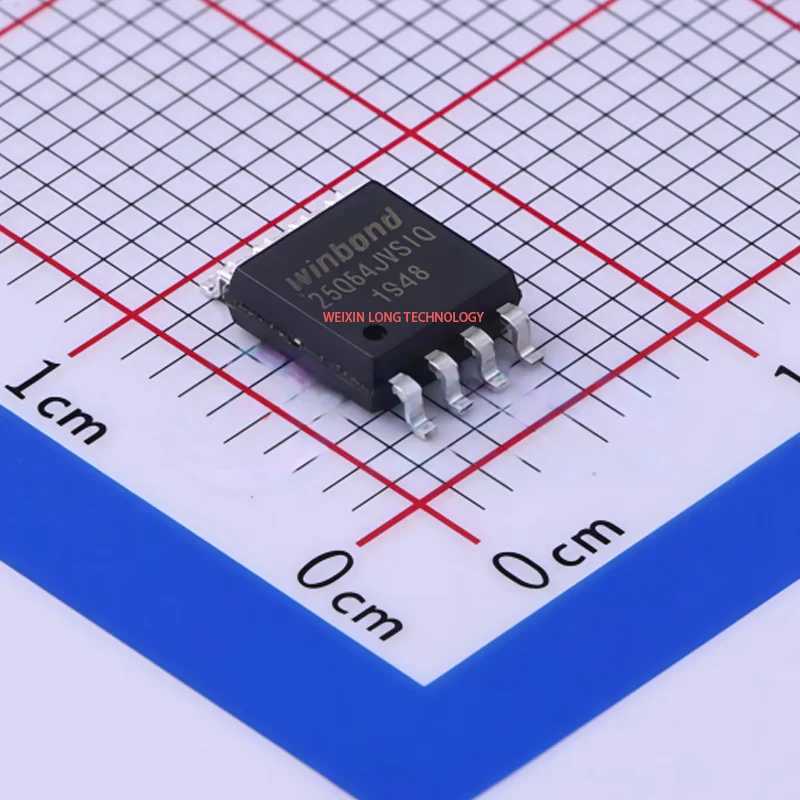 W25Q64JVSSIQ 3V, 16Mbit serial flash memory supporting dual/four-channel SPI interfaces