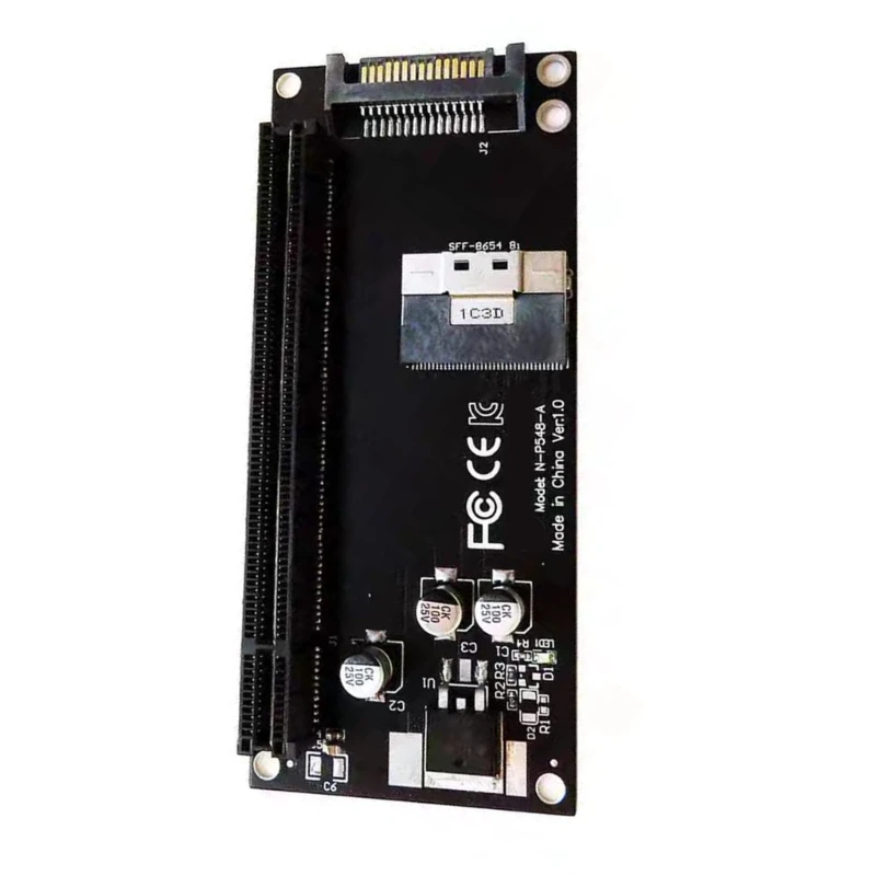 High Speed SFF-8654 8i to PCIe 4.0 x16 External Graphics Card Adapter SFF-8654 8i Adapter Card Computer Accessories