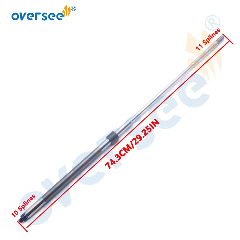 6AH-45510-10 Driver Shaft Long For Yamaha 4-Stroke Outboard Motor F15 F20 6AH Series Parsun F15AB F20AB 6AH-45510