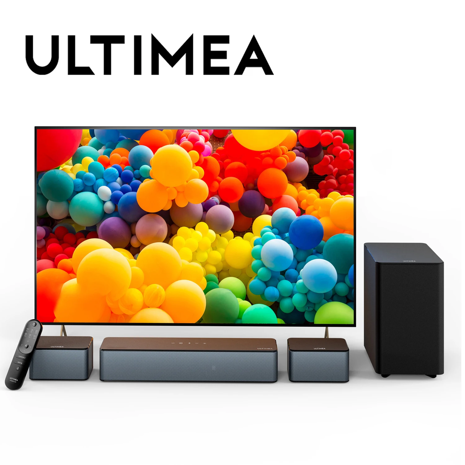 

ULTIMEA 320W 5.1 Soundbar with Wireless Subwoofer & 2 Surround Speakers, 3D Surround Sound System Home Theater