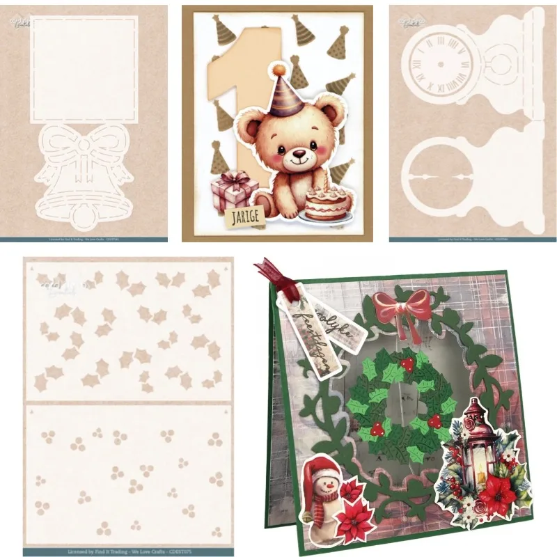 Timeless Bell Card Metal Cutting Stencil  for DIY Scrap booking Crafts Cut Stencils Maker Photo Album Template Handmade 2025