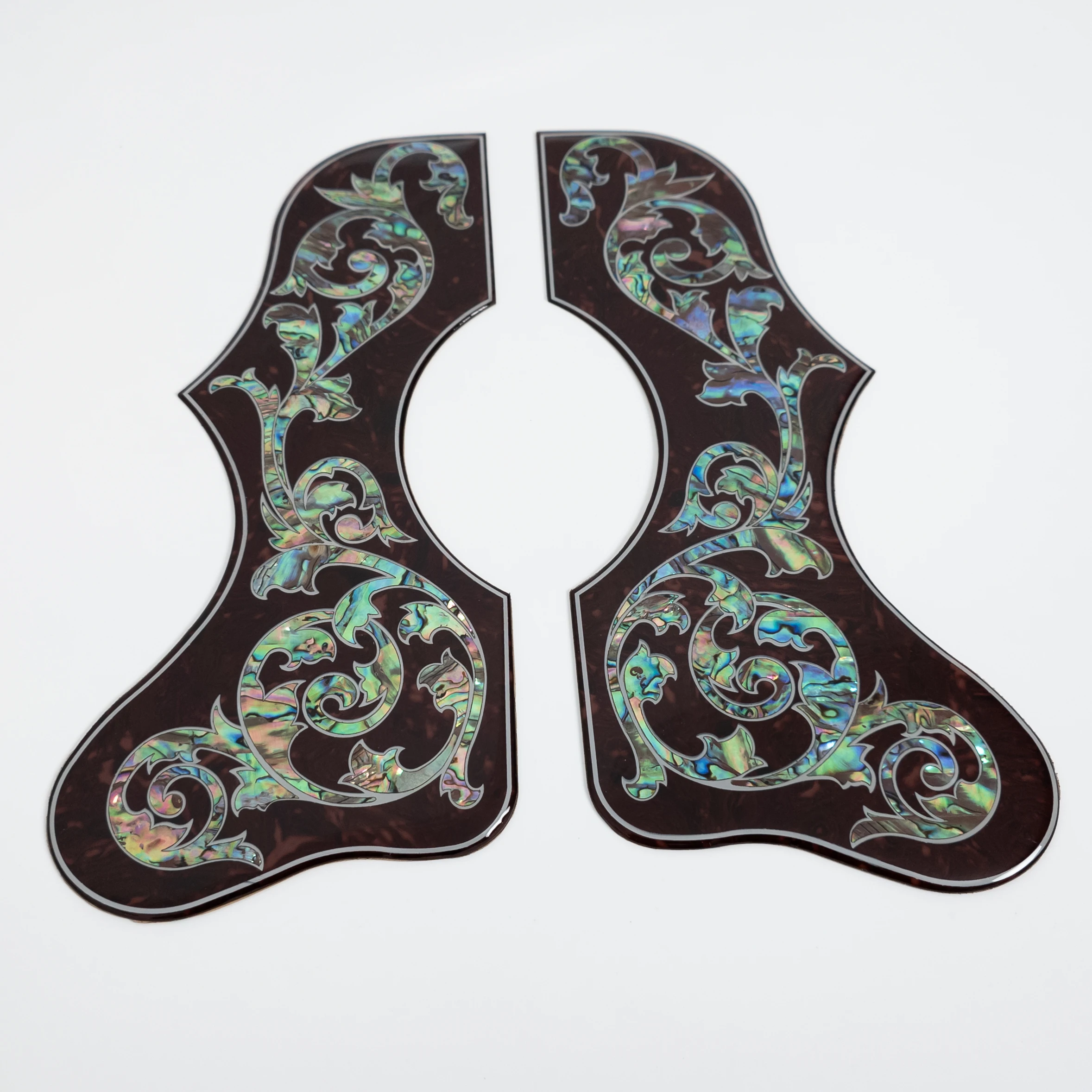 Acoustic Guitar Pickguard Genuine Abalone Shell for J-200 SJ-200 40–42 Inch Guitar Left and Right Scratch Plates Set