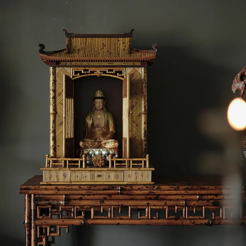 Household Guanyin God of Wealth Offering Table Shrine, Shrine Offering Table, Buddha Cabinet, Buddha Cabinet with Drawer