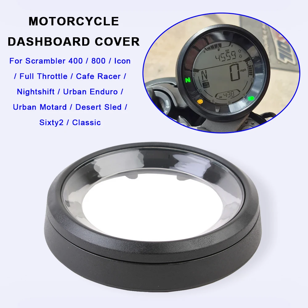 Motorcycle Dashboard Top Cover For Ducati  Scrambler 400 800 Icon Cafe Racer Classic Desert Sled Speedometer Housing Accessories