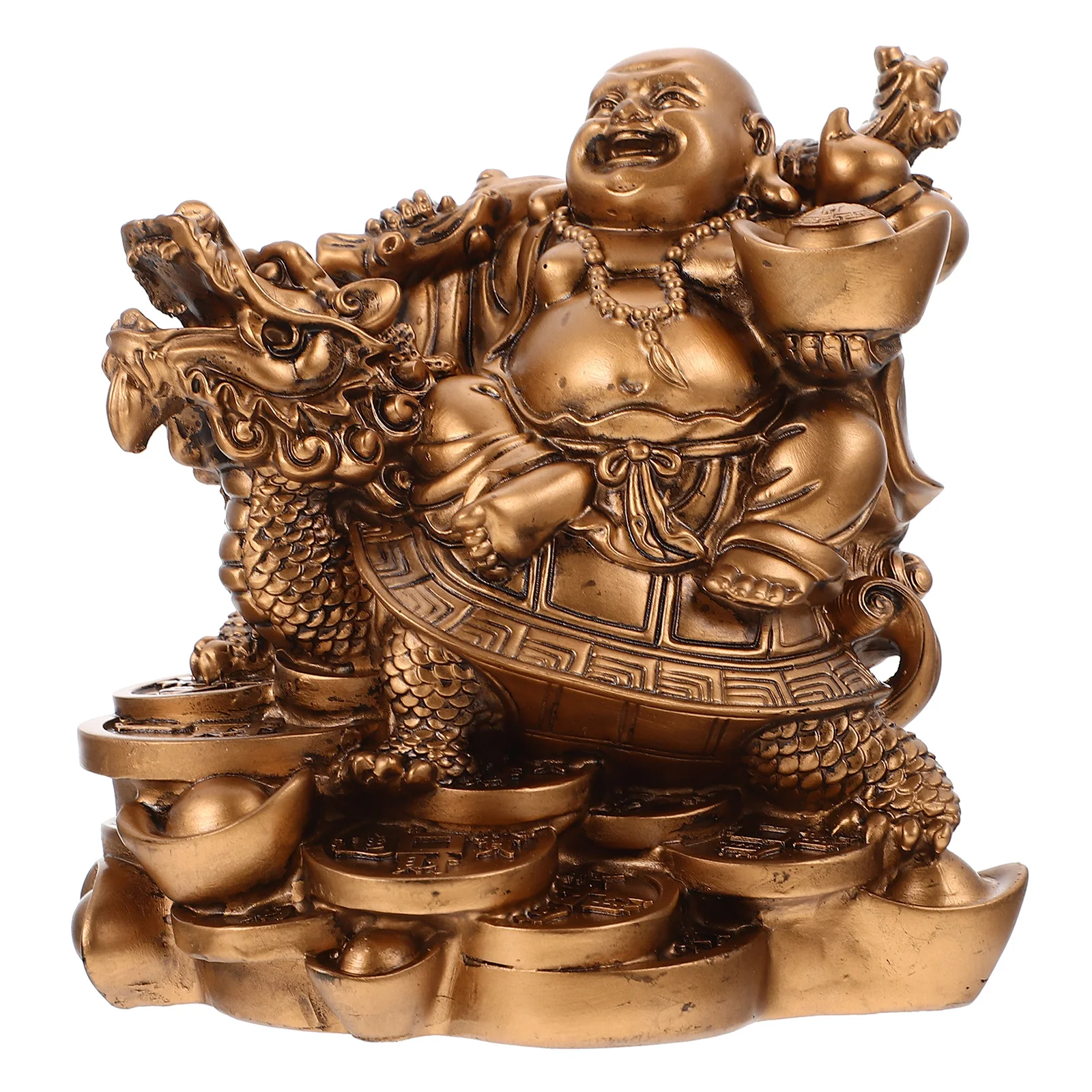 Maitreya Buddha Resin Desktop nament Home Office Decor Small Figurine Resin Buddha Statue Synthesis Retro Mini Model