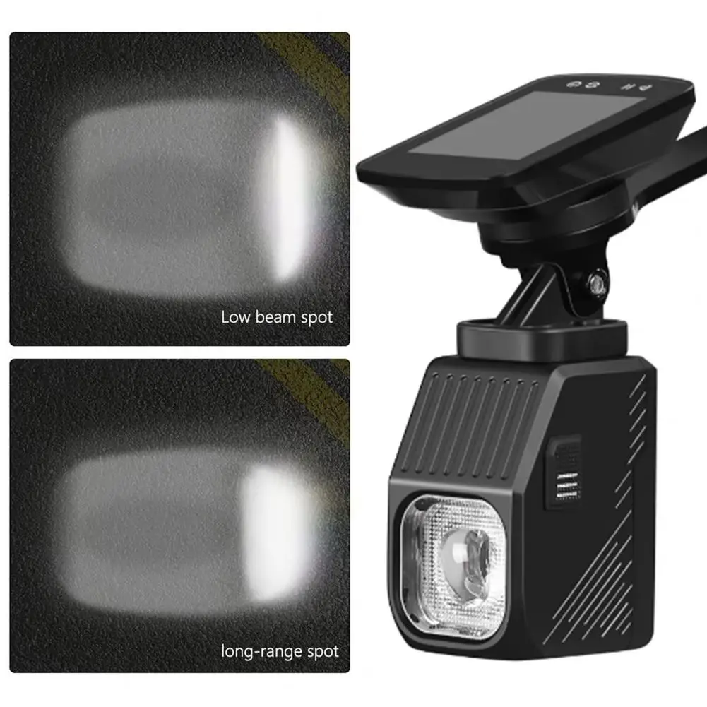 الدراجة العلوي USB طرق قابلة للشحن قابل للتعديل 1000LM مقاوم للماء دراجة الطريق الجبلية ليلة ركوب قطع خط شعاع الجبهة مصباح