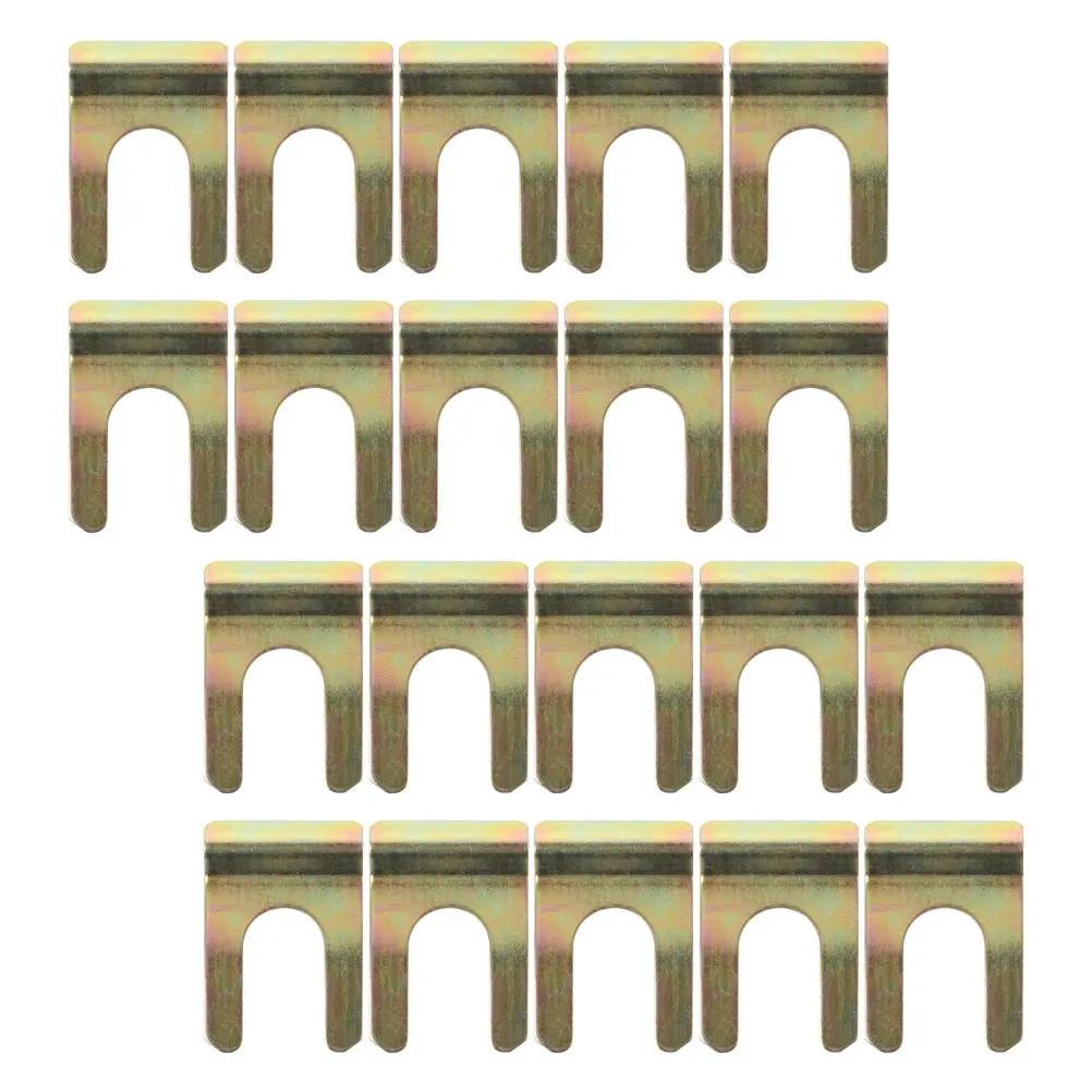 

20pcs Car Oil Pipe Clips Heavy Duty U-shaped Hose Clamps Bracket Holder Golden Brake Line Fixing Accessories Efficient