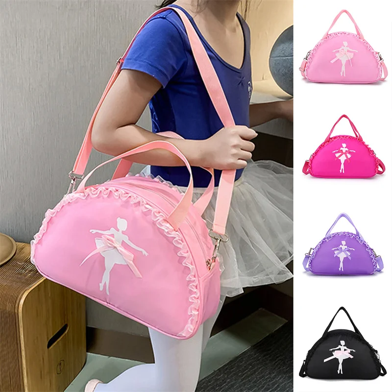 Ballet Dance Bags Lace Handbag Waterproof Princess Bag Women Girls Lovely Ballet Dance Girls Dance Backpack Ballet Bag Handbag