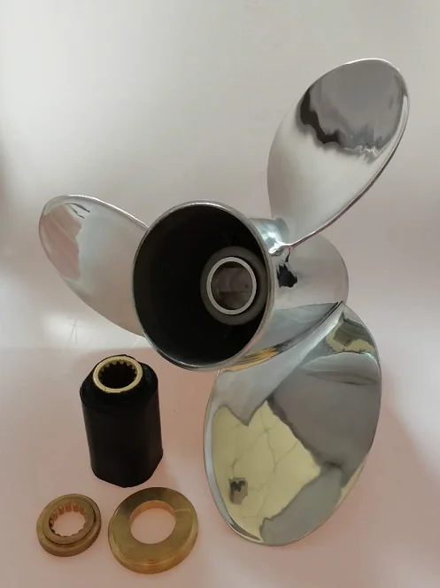 3 Blades15X21 R/L Boat Props Stainless Steel  Propeller Interchangeable   Outboard Propeller Marine Propeller