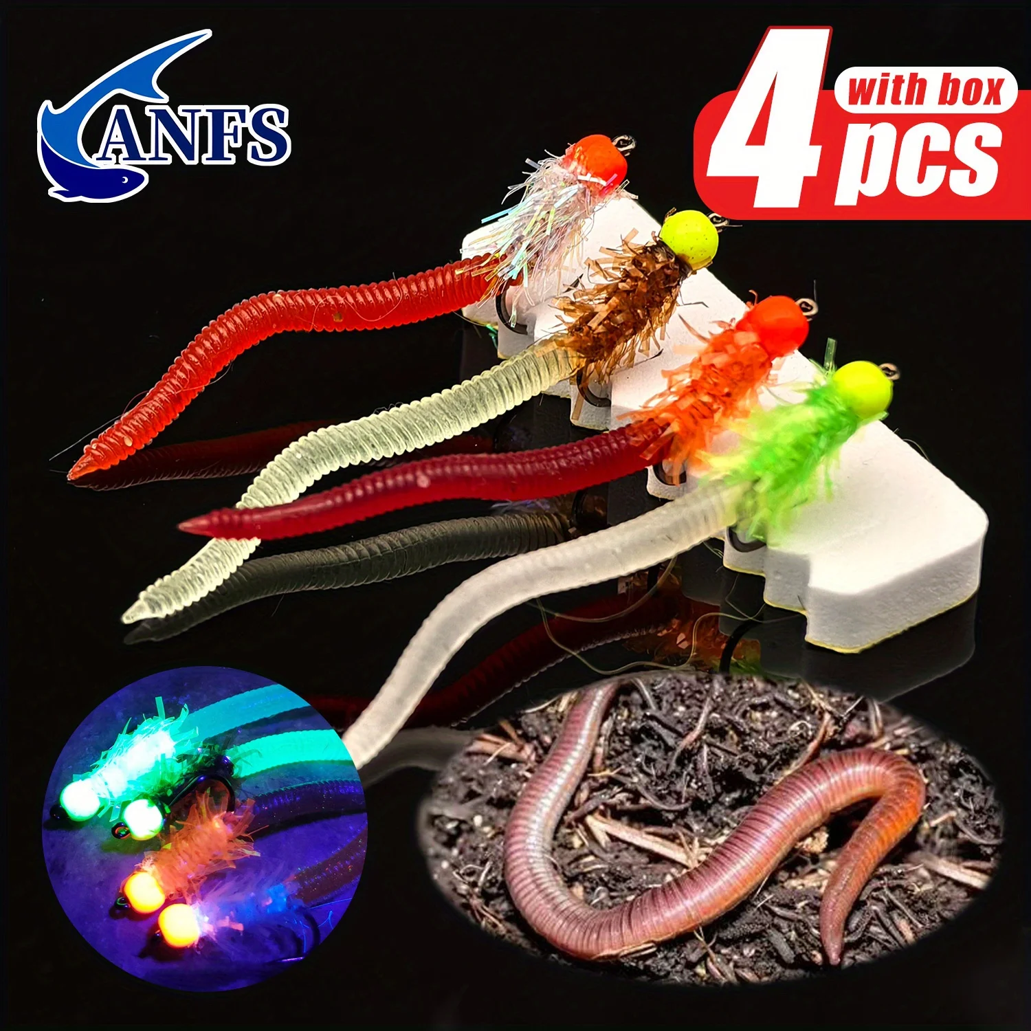 Anfs 4Pcs Fly Fishi…