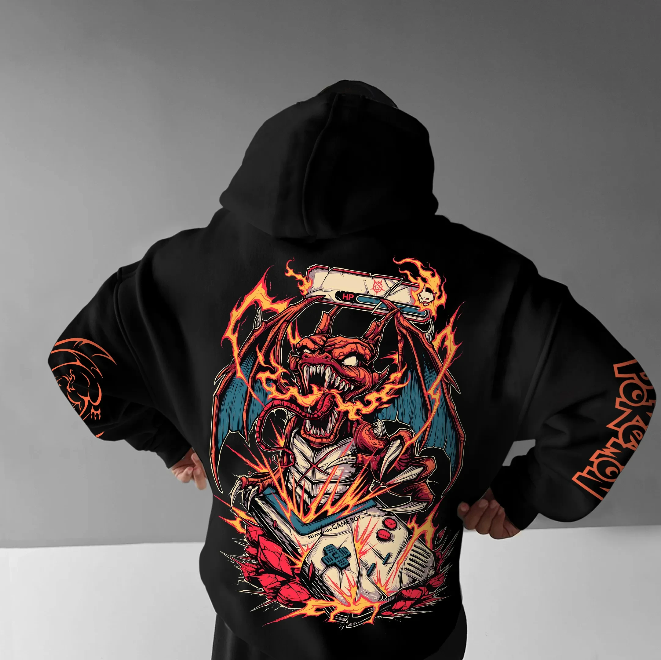 بوكيمون الخريف والشتاء اليابانية الرسوم المتحركة الدم الساخن شخصية كلاسيكية هوديي الرجال والنساء عارضة ومريحة أعلى