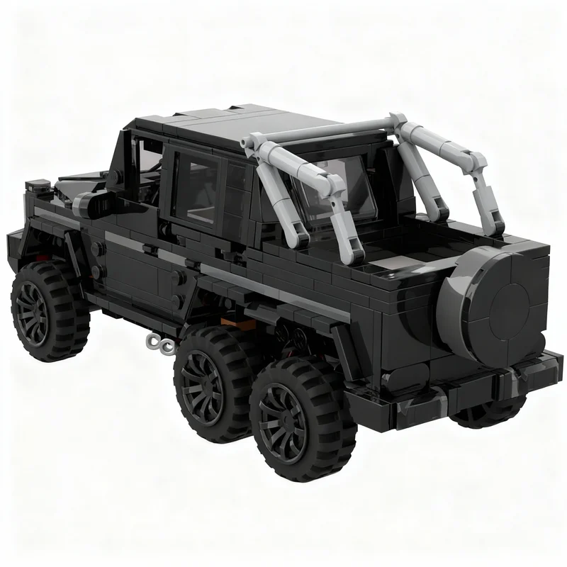 649pcs MOC City Champions AMG G 63 6x6 W Suspension Modification Model Building Blocks Toy Architecture Christmas Gift DIY Craft