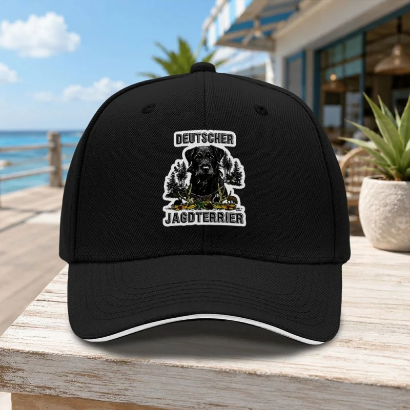 German Terrier Baseball Cap – Lightweight Duckbill Hat for Streetwear, Outdoor Sports & Themed Parties, Unisex, Hand Washable