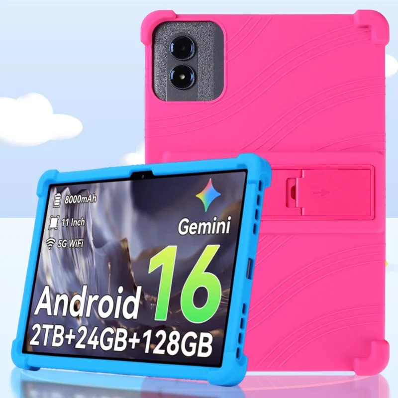 Soft Silicon Cover For VekfulPC T50 Tabwee W90 T90 T50 Teclast P50T 2026 11 Inch Tablet TPU Back Case Stand