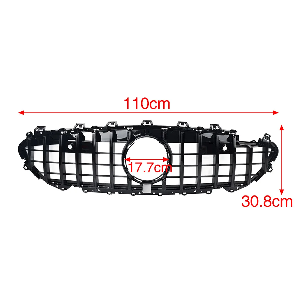 Car Front Bumper Grille GTR Racing Grill For Mercedes Benz CLS Class W257 C257 CLS300 CLS450 CLS500 2019 2020 2021 2022