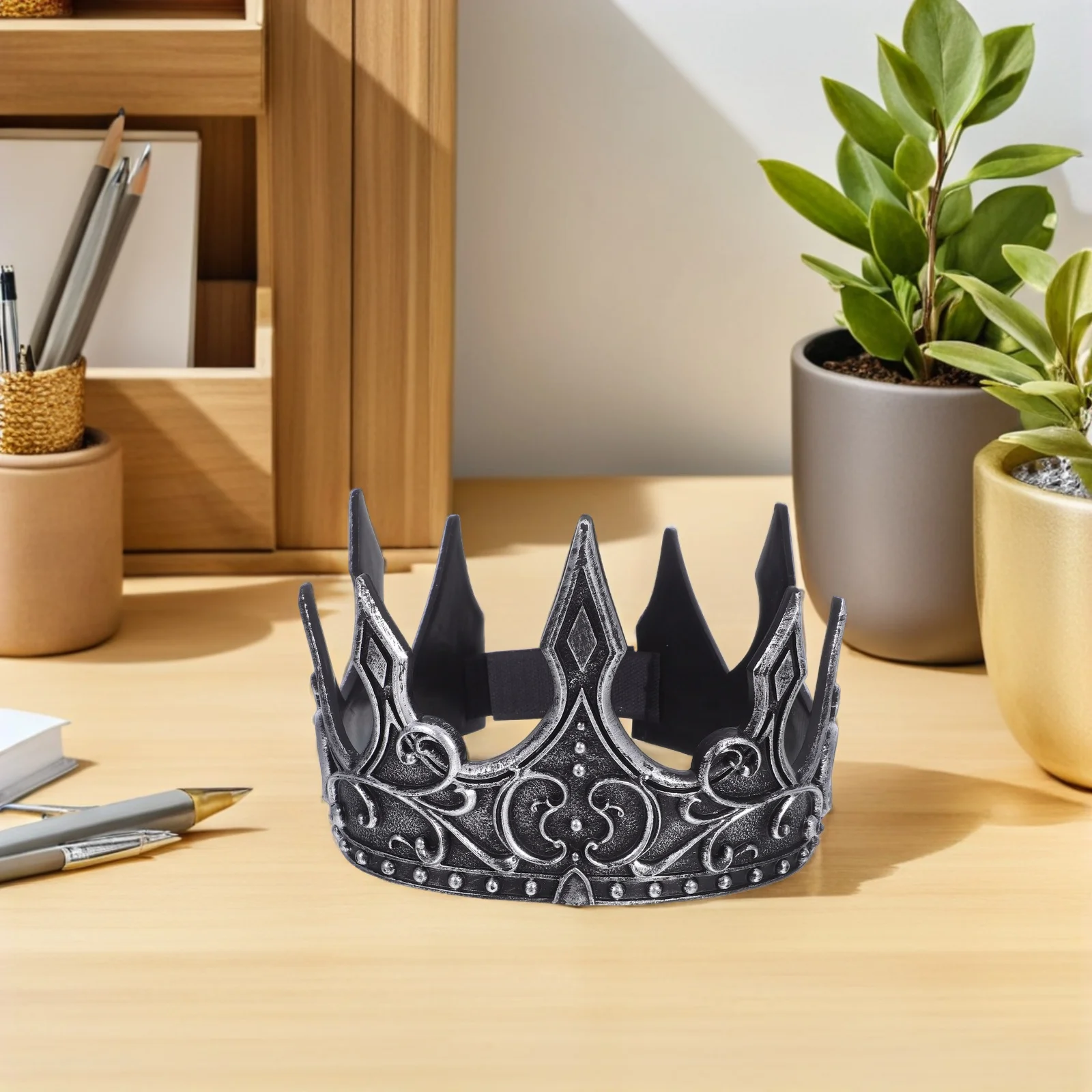 Medieval para homens para homens festa de ouro cosplay coroa cosplay casamento halloween baile coroa dourada decoração